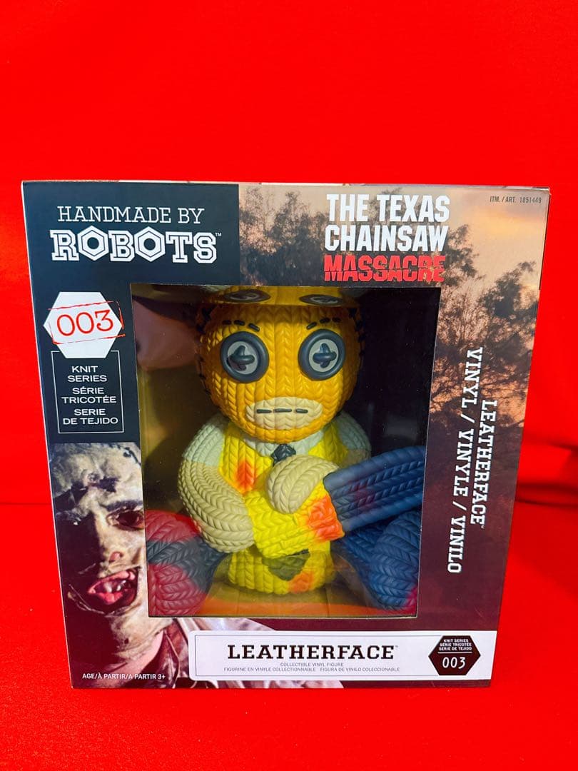 テキサスチェーンソー レザーフェイス Robots ニット風 特大 フィギュア
