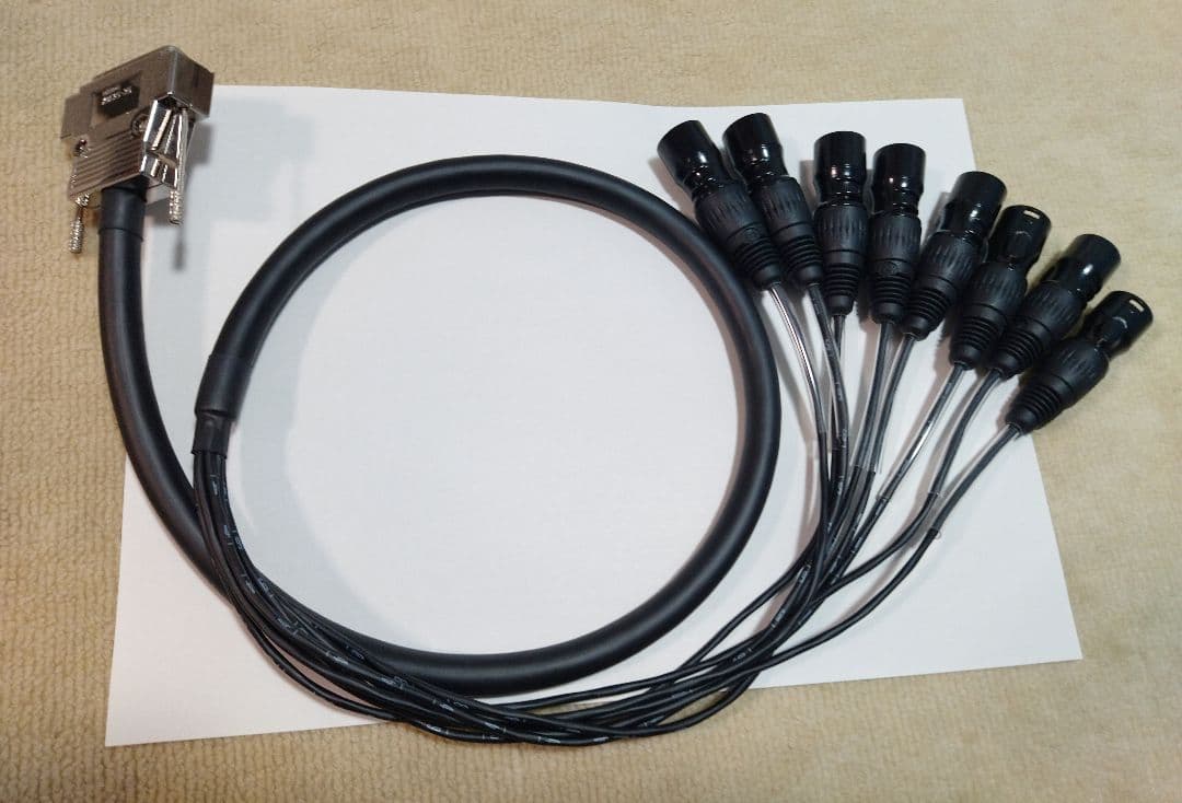 MOGAMI 2932 モガミ D-Sub25→XLRコネクター オス 1m